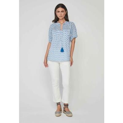 blusa flores azules dandara