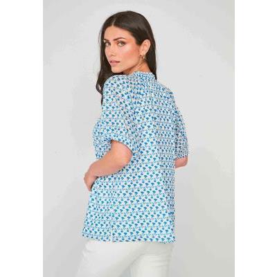 blusa flores azules dandara