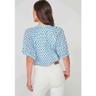 blusa flores azules dandara