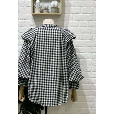 bluson cuadro vichy negro