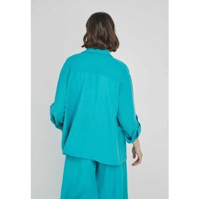 sobrecamisa turquesa mujer dandara