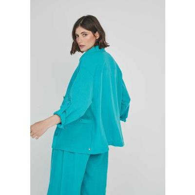sobrecamisa turquesa mujer dandara