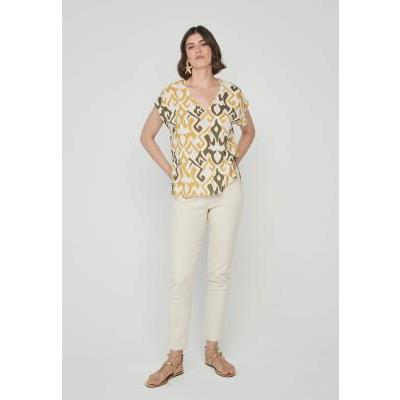 blusa estampada mujer