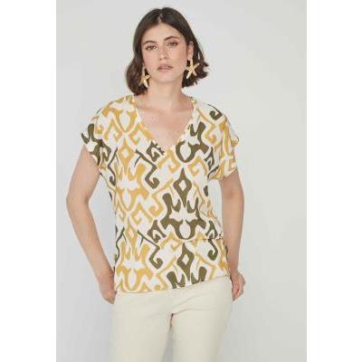 blusa estampada mujer