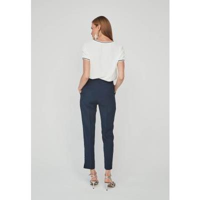 pantalon azul marino mujer vestir