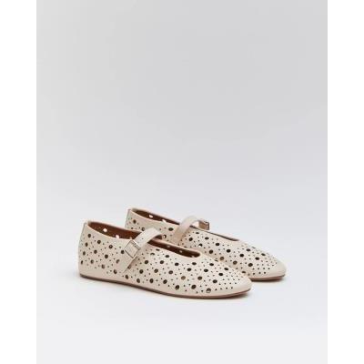 bailarina brocada pulsera beige