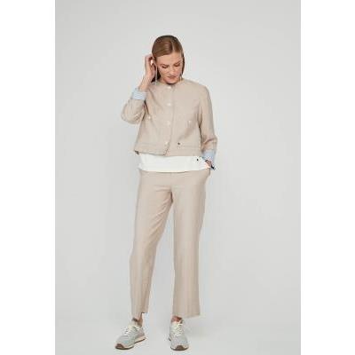 chaqueta mujer botones beige