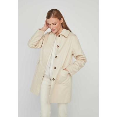 gabardina beige dandara mujer