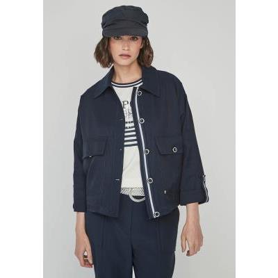 chaqueta azul marino mujer