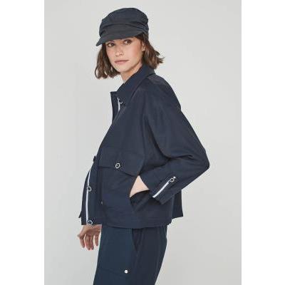 chaqueta azul marino mujer