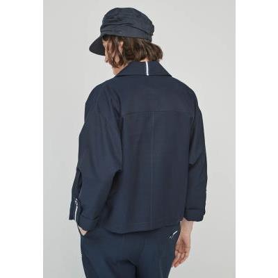 chaqueta azul marino mujer