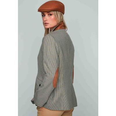 blazer coderas pata de gallo kaki