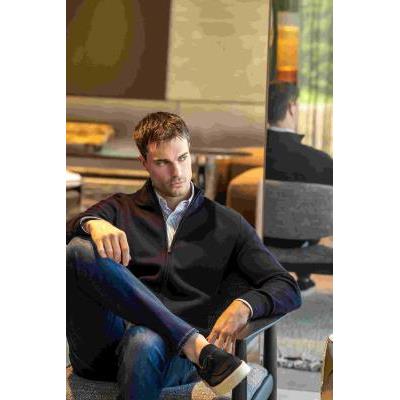 chaqueta de punto hombre azul marino