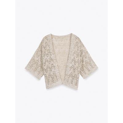 chaqueta calado dandara crudo