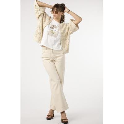 chaqueta calado dandara crudo