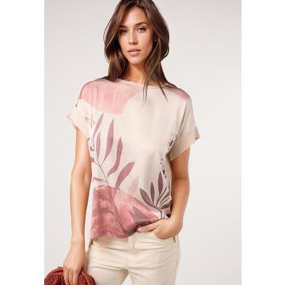 camiseta sublimada botánica rosa dandara