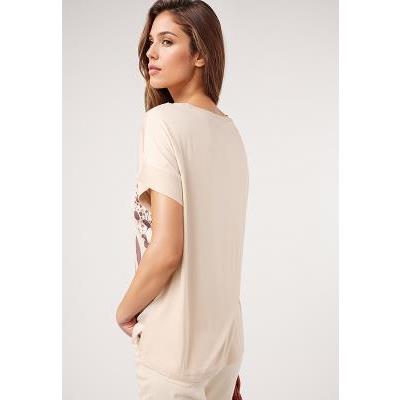 camiseta sublimada botánica rosa dandara