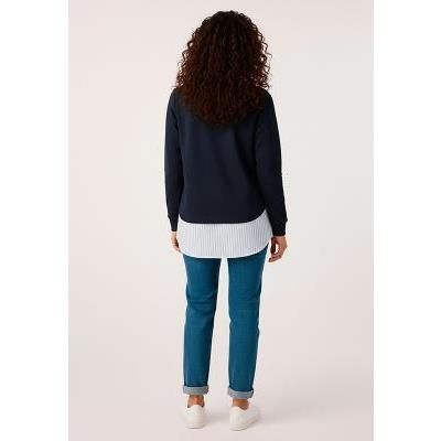 sudadera azul marino mujer