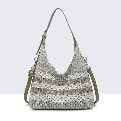 bolso rústico rayas