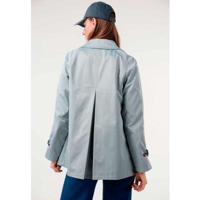 trench cruzada corta mujer