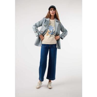 trench cruzada corta mujer