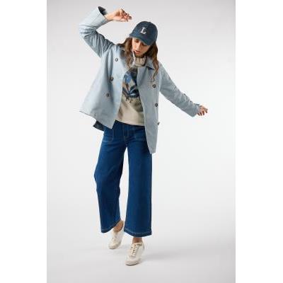 trench cruzada corta mujer