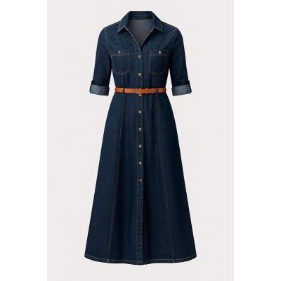 vestido camisero denim dandada