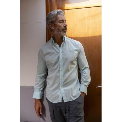 camisa algodón verde carlos cordoba