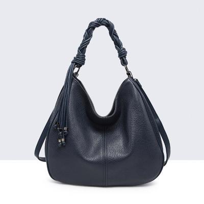 bolso shopper asa trenzada