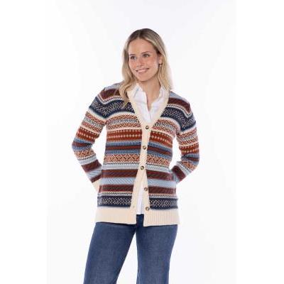 chaqueta jacquardi pico botones crudo