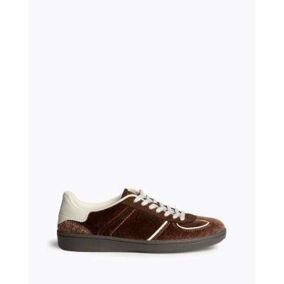 zapatilla deportiva pelito marron chocolate