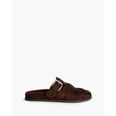 sandalia serraje marron