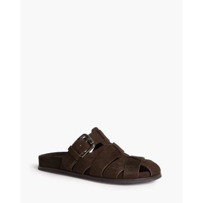 sandalia serraje marron