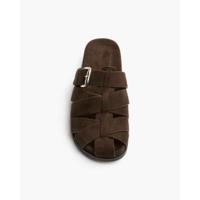 sandalia serraje marron