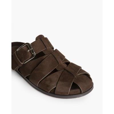 sandalia serraje marron