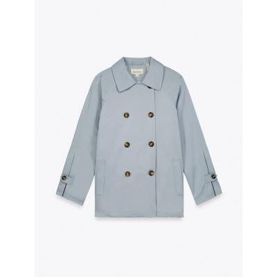 trench cruzada corta mujer