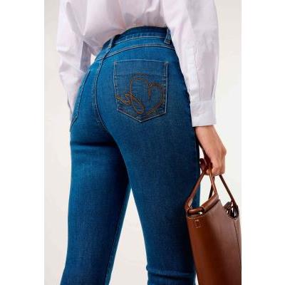 jeans crop bordado dandara