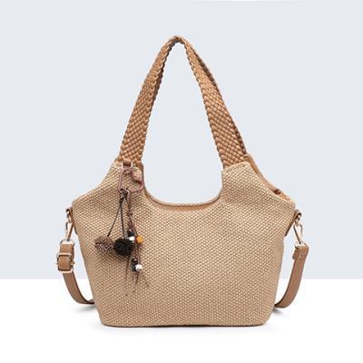 bolso combinado colgador borlas