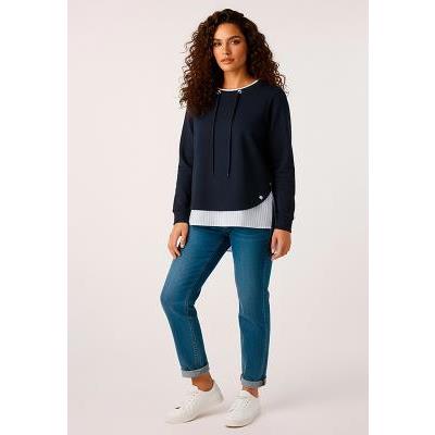 sudadera azul marino mujer
