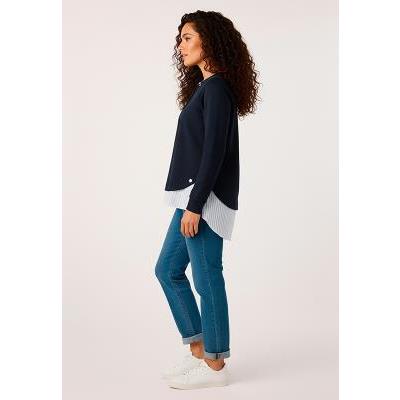 sudadera azul marino mujer