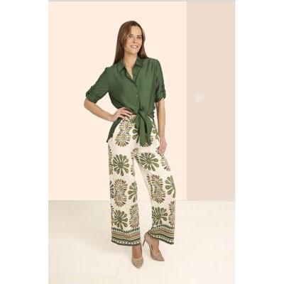 sobrecamisa kaki mujer