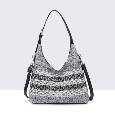 bolso rústico rayas