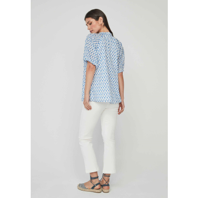 blusa flores azules dandara