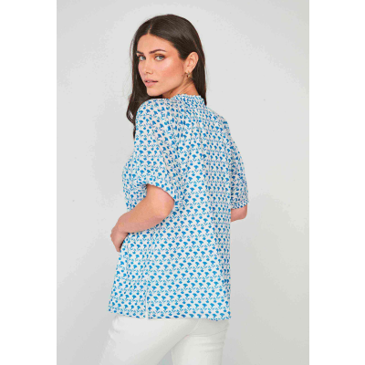 blusa flores azules dandara