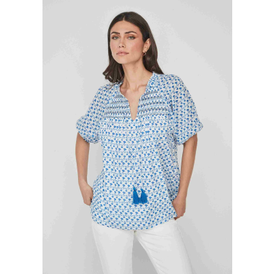 blusa flores azules dandara