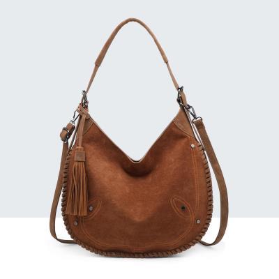 bolso hombro pespuntes