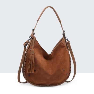 bolso hombro pespuntes