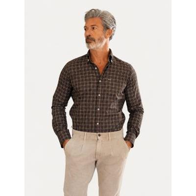 camisa-hombre-cuadros-marron-carlos-cordoba-bolsillo