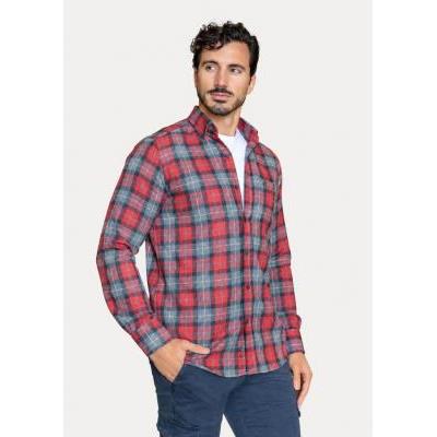 camisa-hombre-franela-cuadros-rojos