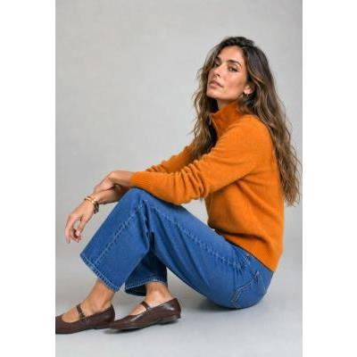 jersey-mujer-cremallera-ocre